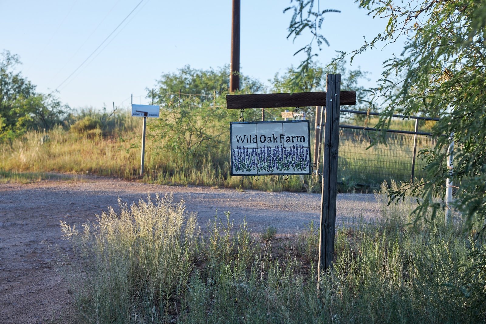 The farm gate.